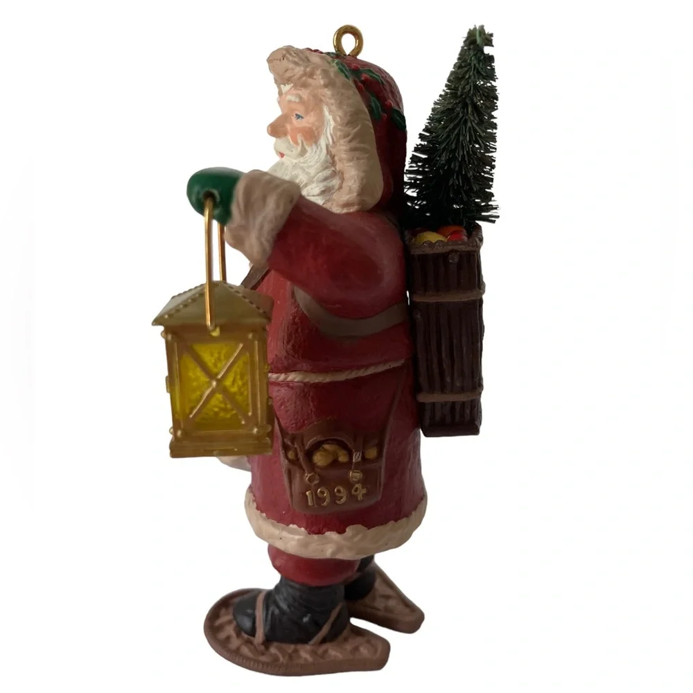 Hallmark‎ 1994 Christmas Ornament Merry Olde Santa Lantern Snowshoes (No Box)